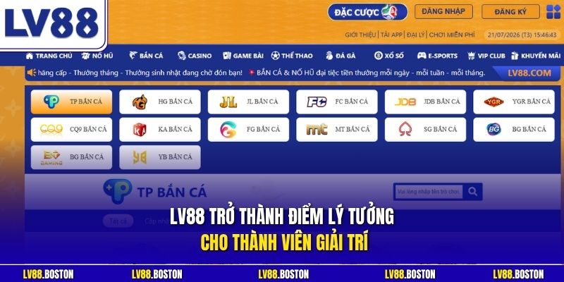 LV88 trở thành điểm lý tưởng cho thành viên giải trí